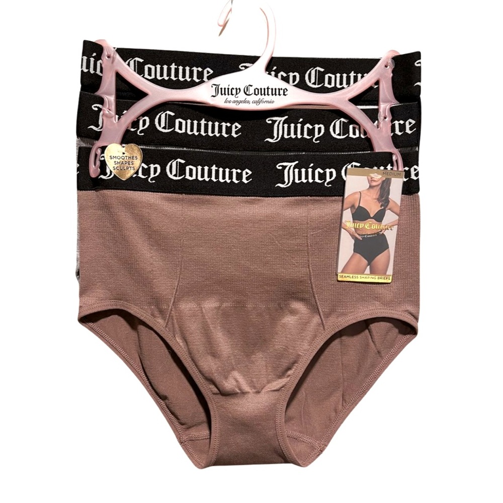BNWT Juicy Couture 3PK Seamless Shaping Briefs